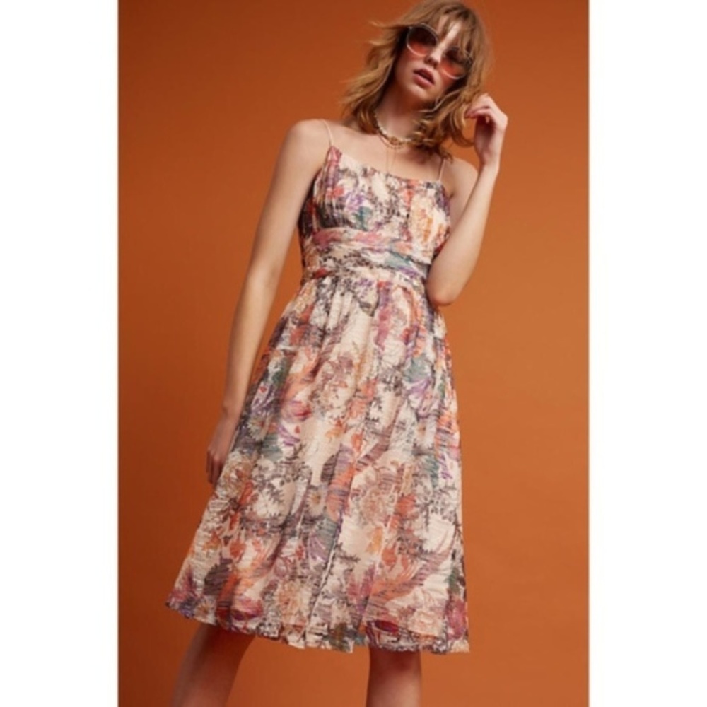 NWT ANTHROPOLOGIE Maeve Mackenzie Floral Dress - Picture 6 of 8